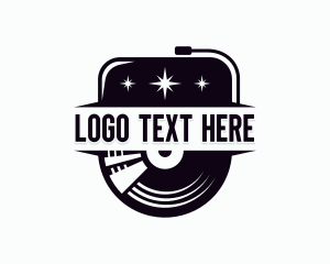 Concert - Music Vinyl Turntable logo design