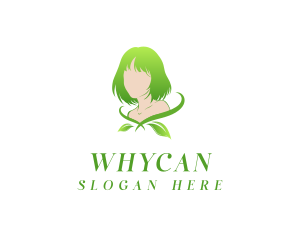 Esthetician - Skincare Leaf Woman logo design
