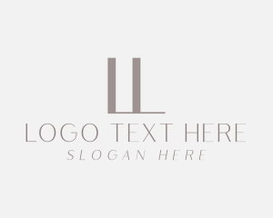 Interior - Minimalist Elegant Luxe logo design