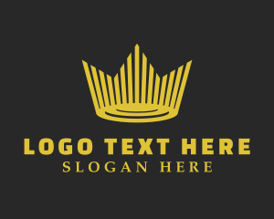 Pageant - Elegant Style Crown logo design