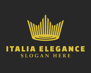 Elegant Style Crown logo design