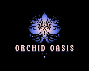 Orchid Flower Spa logo design