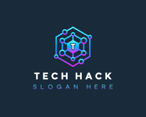 Data Network Tech logo design