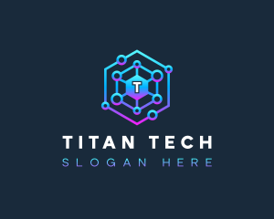 Data Network Tech logo design