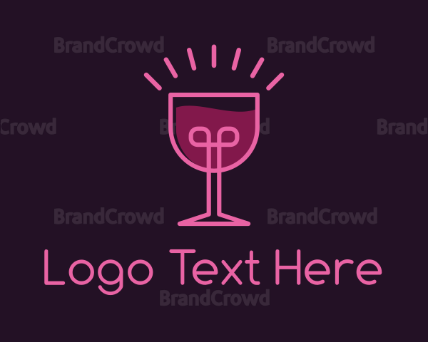 Wine Bulb Idea Logo