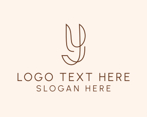 Monoline - Upscale Boutique Letter Y logo design