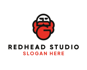 Redhead - Hipster Ginger Beard logo design