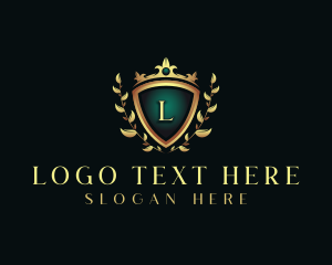 Luxury - Majestic Luxury Shield logo design