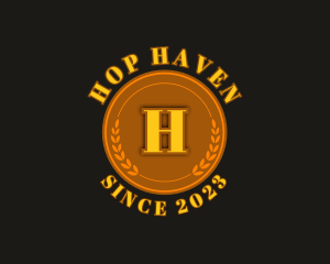 Hops - Distillery Pub Brewery logo design
