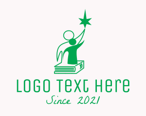 Library - Review Center Star logo design