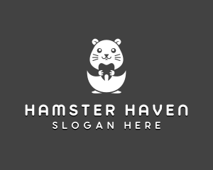 Hamster Dental Tooth logo design