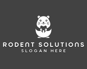 Rodent - Hamster Dental Tooth logo design
