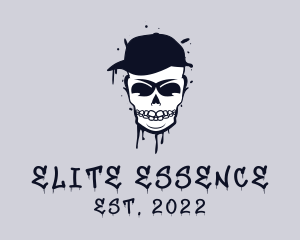 Spray Paint - Streetwear Cap Skull logo design