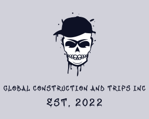Halloween - Streetwear Cap Skull logo design