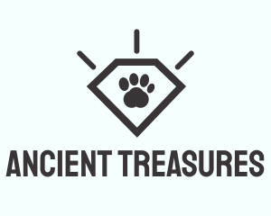 Pet Paw Gem logo design