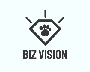 Pet Paw Gem logo design