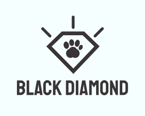 Pet Paw Gem logo design