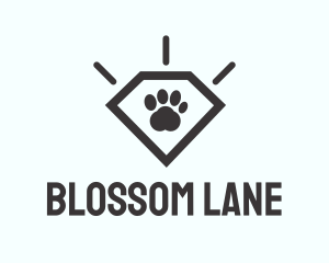 Pet Paw Gem logo design