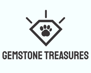 Pet Paw Gem logo design