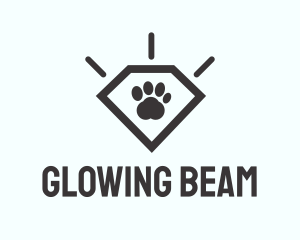 Pet Paw Gem logo design