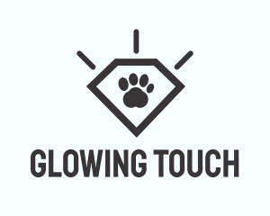 Pet Paw Gem logo design