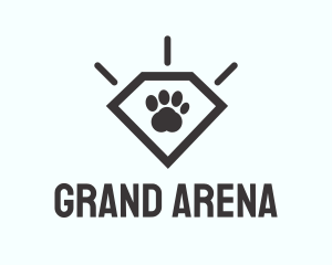 Pet Paw Gem logo design