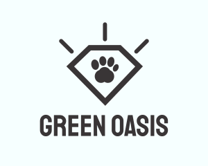 Pet Paw Gem logo design