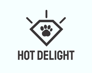 Pet Paw Gem logo design