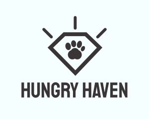 Pet Paw Gem logo design