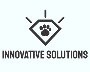 Pet Paw Gem logo design