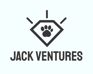 Pet Paw Gem logo design