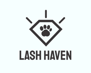 Pet Paw Gem logo design