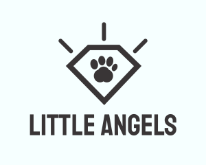 Pet Paw Gem logo design