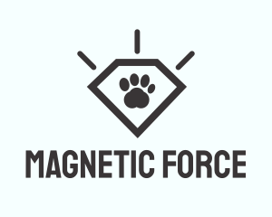 Pet Paw Gem logo design