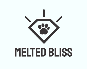 Pet Paw Gem logo design