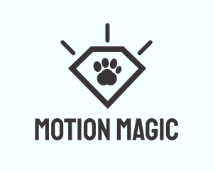 Pet Paw Gem logo design