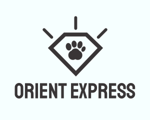 Pet Paw Gem logo design