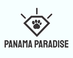 Pet Paw Gem logo design