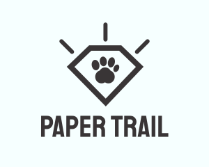 Pet Paw Gem logo design