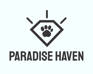 Pet Paw Gem logo design