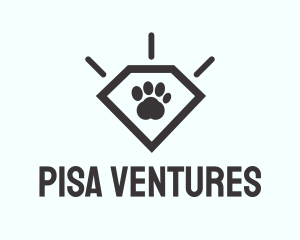 Pet Paw Gem logo design