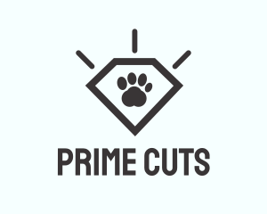 Pet Paw Gem logo design