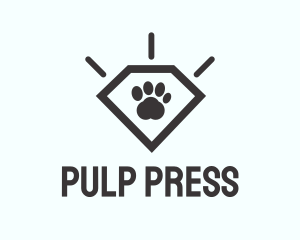 Pet Paw Gem logo design