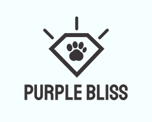 Pet Paw Gem logo design