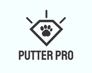 Pet Paw Gem logo design