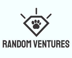 Pet Paw Gem logo design