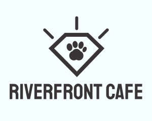 Pet Paw Gem logo design