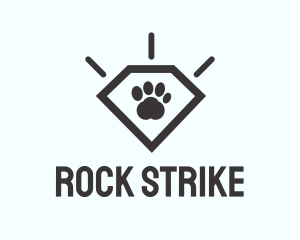 Pet Paw Gem logo design