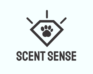 Pet Paw Gem logo design