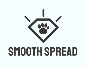 Pet Paw Gem logo design